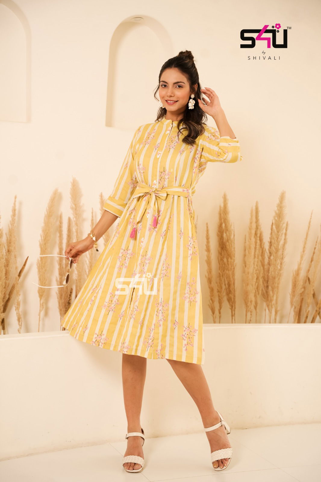 S4U Knot It Up Cotton Party Wear Kurtis Catalog
